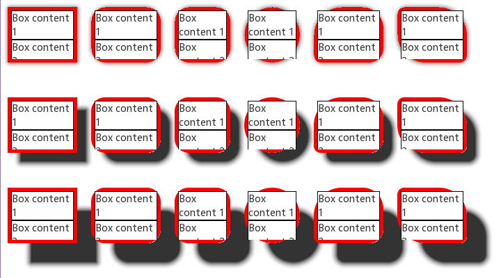 widget content overflow